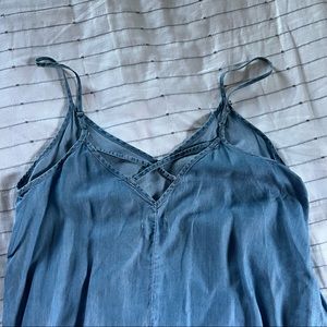 Chambray Tank Dress